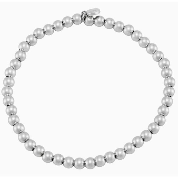Silpada 'Beaded Circle' Stretch Bracelet in Sterling Silver - Picture 2 of 3